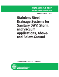 ASME A112.3.1-2007 (R2022)