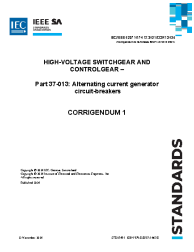 IEEE/IEC 62271-37-013-2021/Cor 1:2024