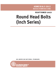 ASME B18.5-2012 (R2023)