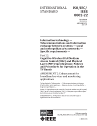 IEEE/ISO/IEC 8802-22:2015/Amd 2:2017