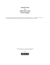 ASME B31.3-2022 ERRATUM