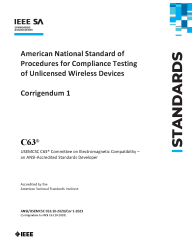 IEEE/ANSI C63.10-2020/Cor1:2023