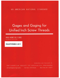 ASME B1.2-1983 (R2017) + ERRATA