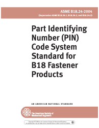 ASME B18.24-2004 (R2011)