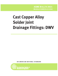 ASME B16.23-2021