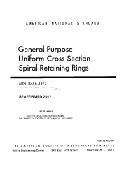 ASME B27.6-1972 (R2017)