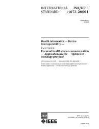 IEEE/ISO 11073-20601:2022