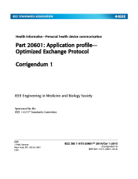 IEEE 11073-20601-2014/Cor 1:2015