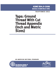 ASME B94.9-2008 (R2023)