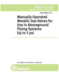 ASME B16.44-2012 (R2017)