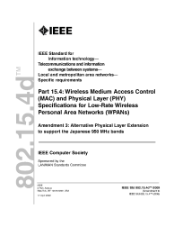 IEEE 802.15.4d:2009