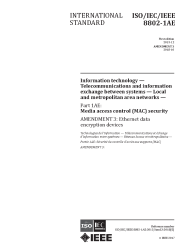 IEEE/ISO/IEC 8802-1AE:2013/Amd.3:2018:2018